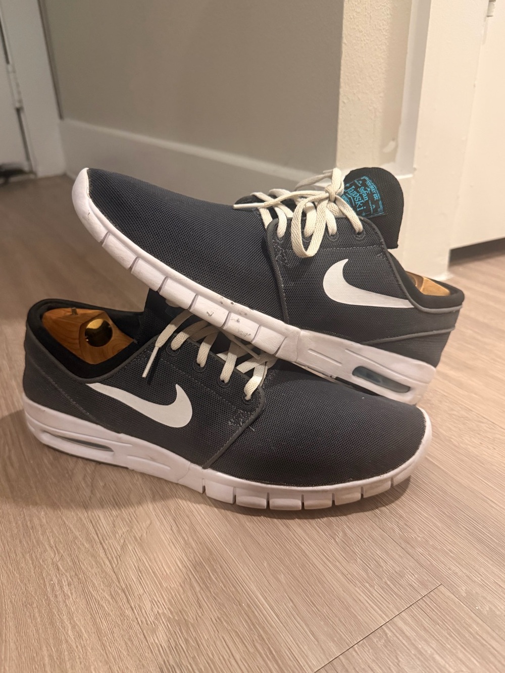 Nike SB Stefan Janoski Max Men's Size 12.5 Sneakers Dark Gray Gamma Blue